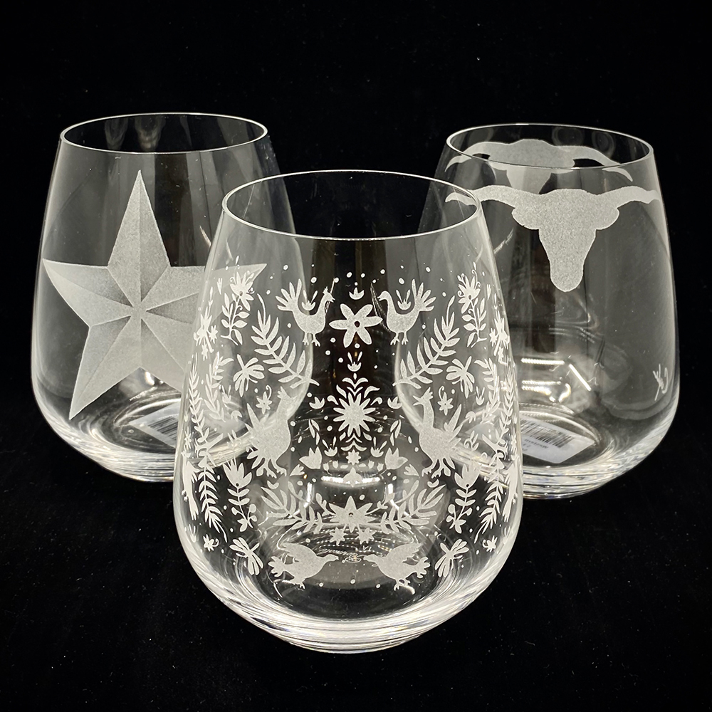 Evergreen Crystal Stemless Wine Glasses – Sparkles